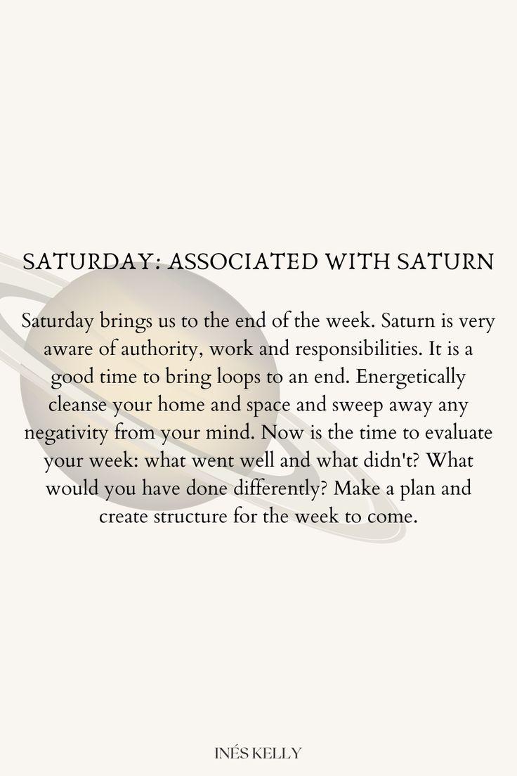 Sábado: Día de Saturno — Significado, Energía y Mejores Actividades